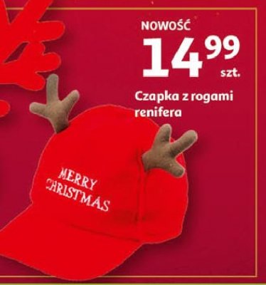 Czapka z rogami renifera promocja