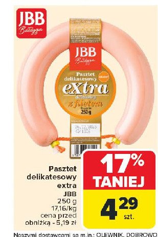 Pasztet delikatesowy extra z filetem Jbb bałdyga promocja