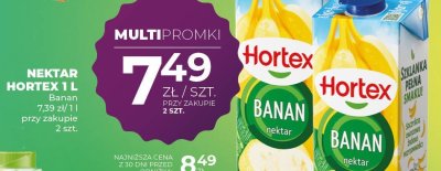 Nektar Hortex banan 1L promocja w Duży Ben