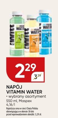 Napój Vitamin Water Maspex promocja w Chata Polska