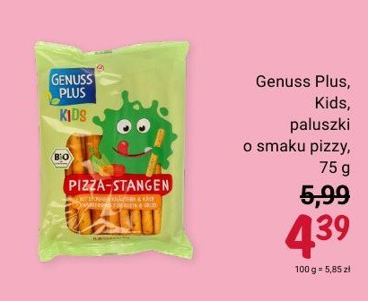 Paluszki o smaku pizzy Genuss plus promocja