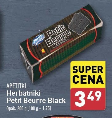 Herbatniki czarne Apetitki petit beurre promocja