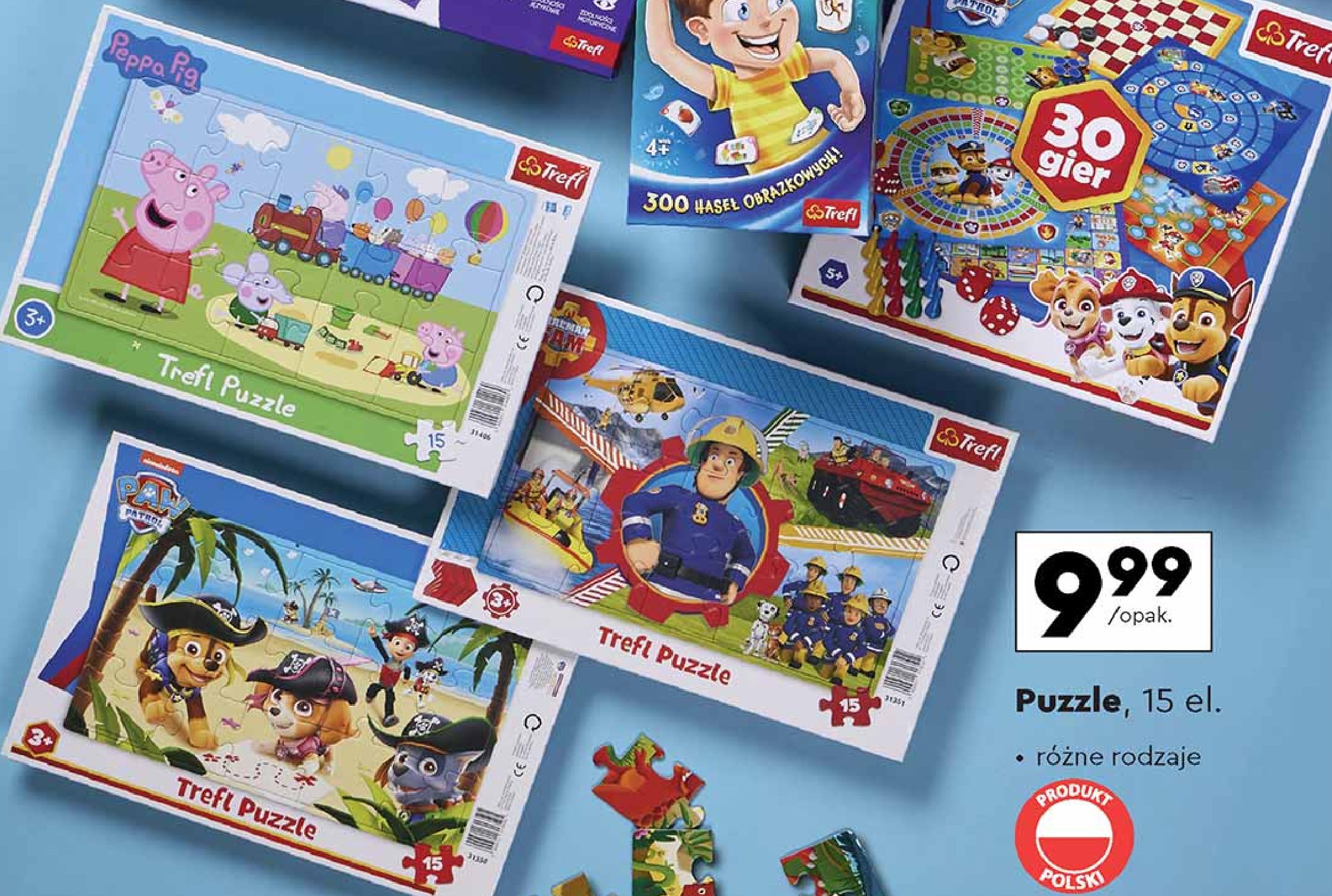 Puzzle peppa pig Trefl promocja w Biedronka