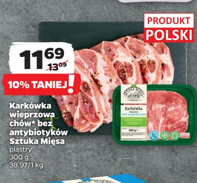 Karkówka wieprzowa plastry SZTUKA MIĘSA NETTO promocja