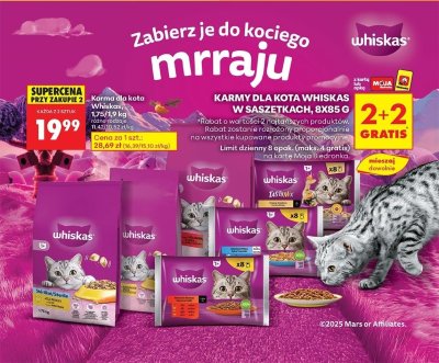 Karmy dla kota w saszetkach 8x85 g 2+2 GRATIS promocja w Biedronka