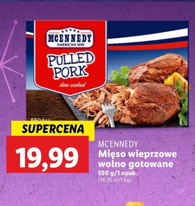 Mięso wieprzowe wolnogotowane Mcennedy promocja