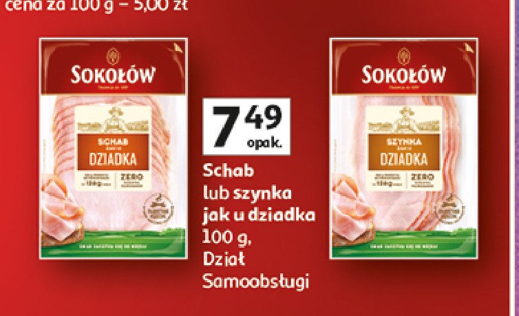 Schab jak u dziadka Sokołów promocja w Auchan