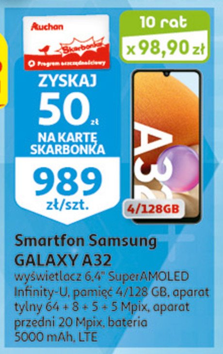 Smartfon a32 lite 4+128 gb Samsung promocja