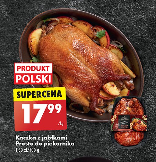 Kaczka z jab艂kami Biedronka prosto do piekarnika promocja