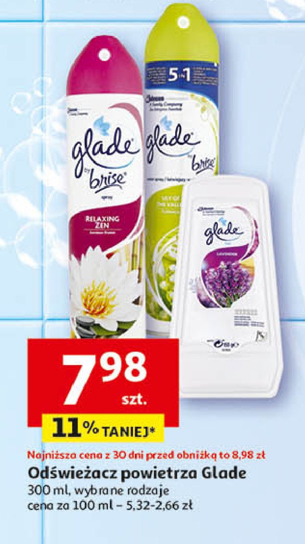 Odświeżacz w żelu lawenda Glade by brise promocja