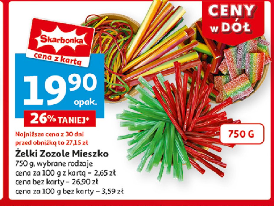 Żelki Mieszko zozole promocja w Auchan