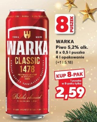 Piwo WARKA  promocja w Kaufland