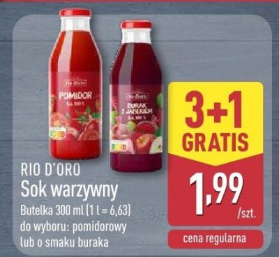 Sok warzywny o smaku buraka promocja w Aldi