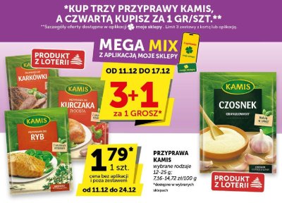 Przyprawa Kamis do kurczaka złocista promocja w Euro Sklep