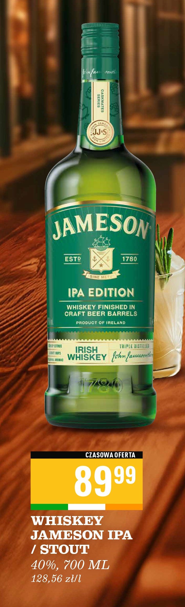 Whiskey Jameson caskmates ipa promocja w Biedronka