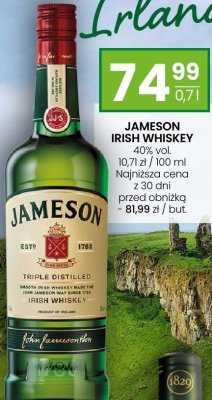 Whiskey Jameson Irish Whiskey promocja w Twój Market