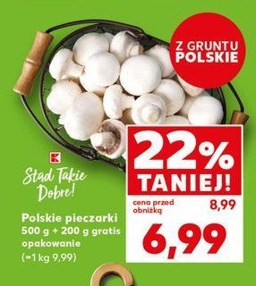 Pieczarki polska K-classic stąd takie dobre! promocja w ABC