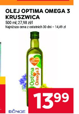 Olej Optima omega3 Optima kruszwica promocja