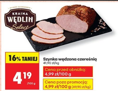 Szynka wędzona czereśnią promocja w Biedronka