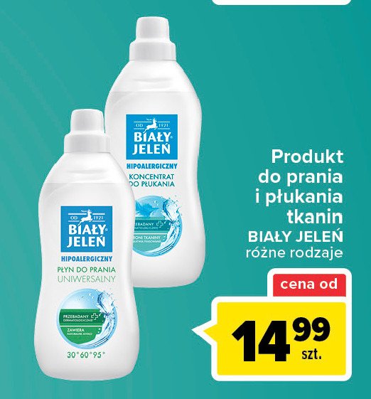 Hipoalergiczny płyn do płukania uniwersalny Biały jeleń promocja