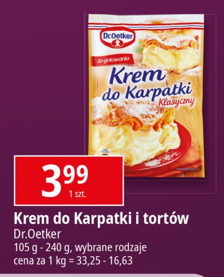 Krem do karpatki klasyczny Dr. oetker promocja