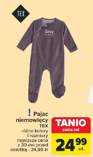 Pajac niemowlęcy Tex promocja