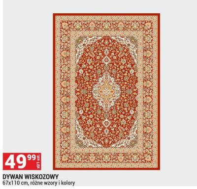 Dywan WISKOZOWY 67x110 cm, różne wzory i kolory promocja w Merkury Market
