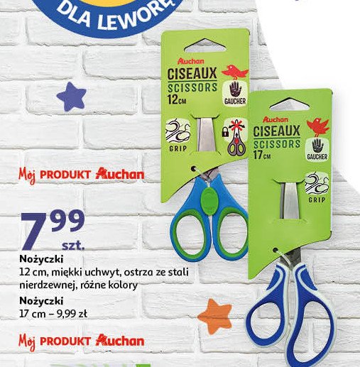 Nożyczki 12 cm Auchan promocja