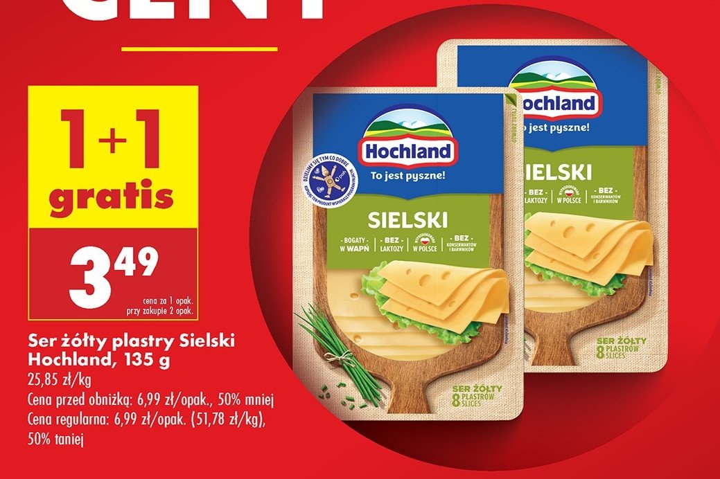 Ser sielski z natury klasyczny plastry Hochland promocja