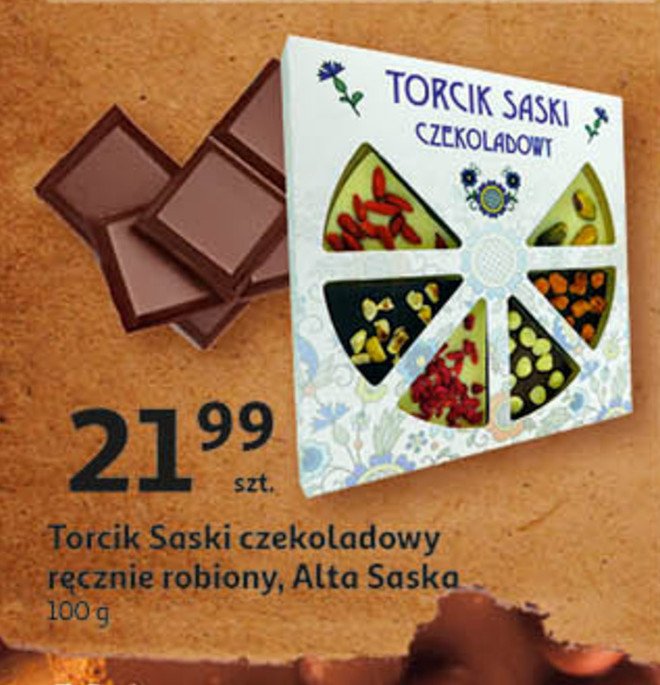 Torcik saski czekoladowy Alta saska promocja