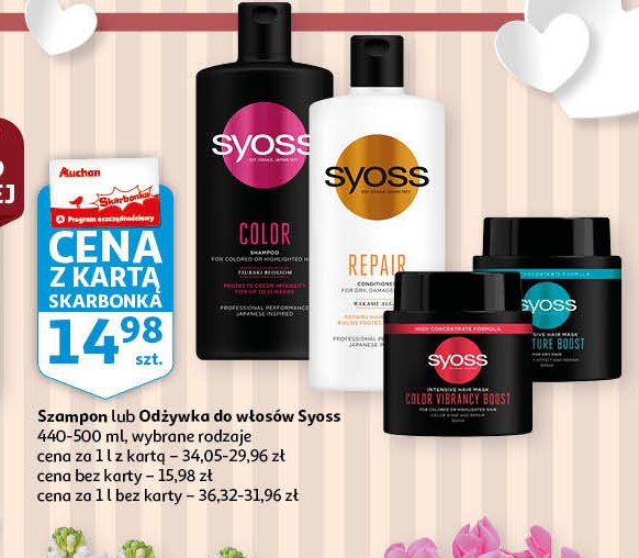 Szampon do w艂os贸w farbowanych tsubaki blossom Syoss color promocja