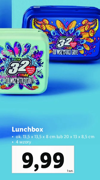 Lunchbox wośp 20 x 13 x 8.5 cm promocja