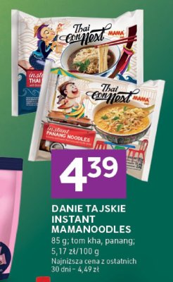 Danie tajskie instant MaMaNoodles tom kha, panang promocja w Stokrotka