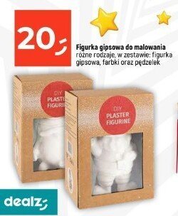 Figurka gipsowa do malowania w zestawie: figurka gipsowa, farki oraz pędzelek promocja w Dealz