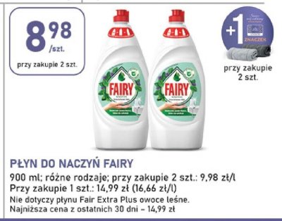 Płyn do naczyń Fairy promocja w Stokrotka