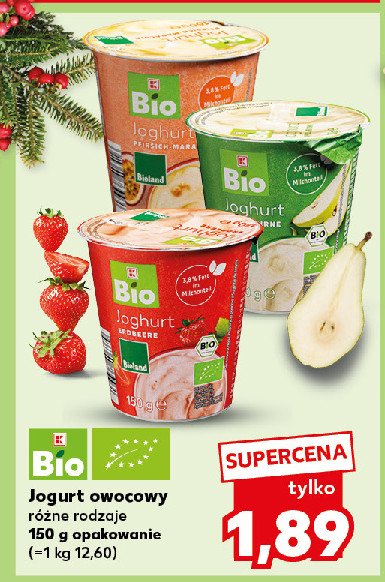 Jogurt truskawkowy K-classic bio promocja