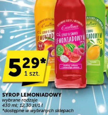 Syrop lemoniadowy wybrane rodzaje promocja w Groszek