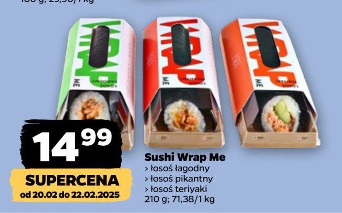 Sushi wrap teriyaki promocja w Netto