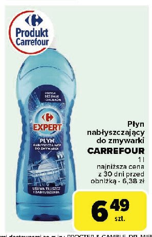 Płyn nabłyszczający do zmywarek Carrefour promocja