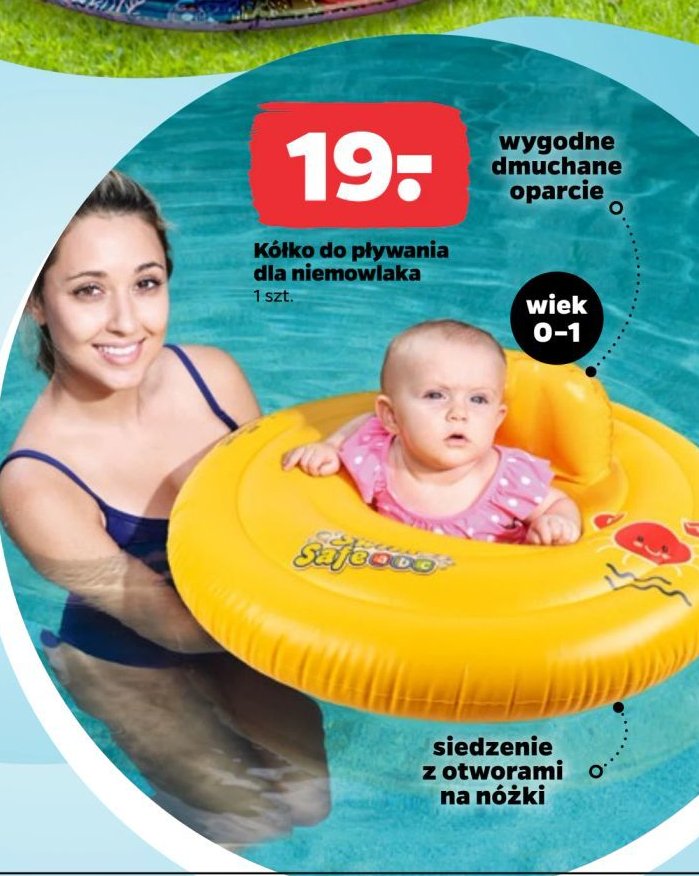 Siedzisko do nauki pływania kółko step a Bestway promocja w Netto