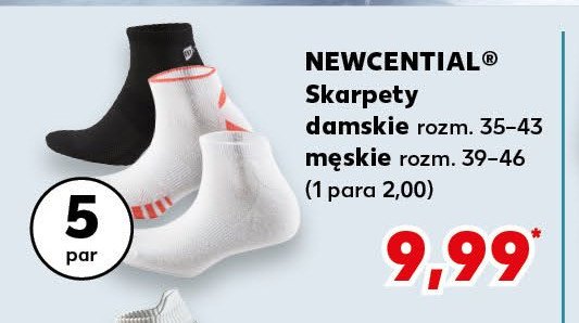 Skarpety męskie 39-46 Newcential promocja w Kaufland