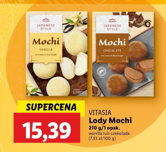 Lody mochi wanilia Vitasia japan promocja