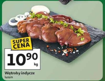 Wątroby indycze luzem promocja w Auchan