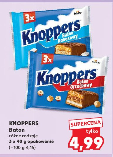 Baton kokosowy Knoppers promocja w Kaufland