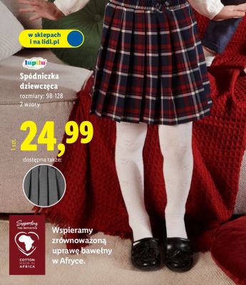 Spódniczka dziewczęca  promocja w Lidl