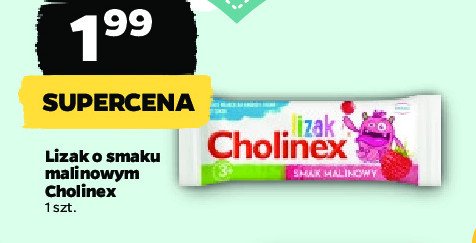 Lizak malinowy Cholinex promocja