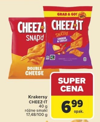 Krakersy Cheez-It różne smaki promocja w Carrefour