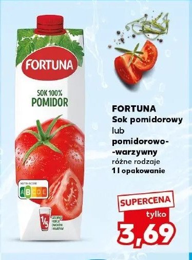 Sok pomidorowo-warzywny Fortuna promocja