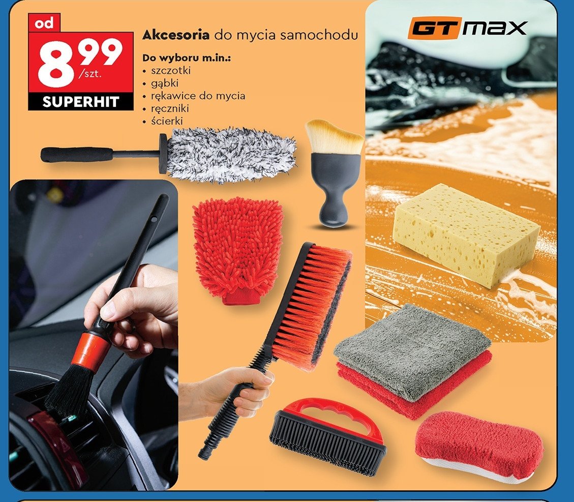 Ściereczka z mikrofibry waflowej 60 x 40 cm Gt max promocja w Biedronka
