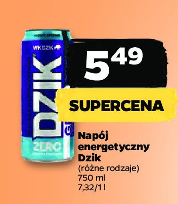 Nap贸j energetyczny zero WK DZIK promocja